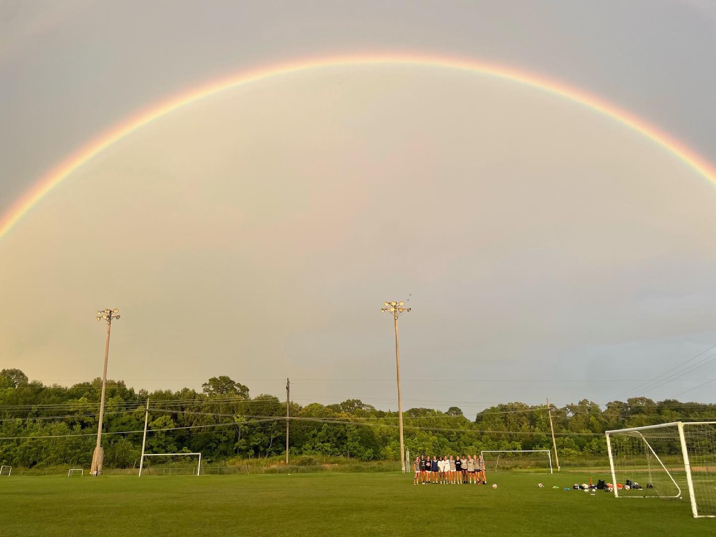 Rainbow over the JFC complex fields